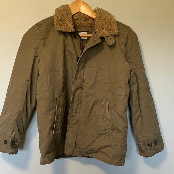 Crewcuts Tan Jacket with Shearling Collar - Picture 1 of 7